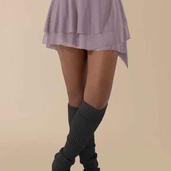 POPFLEX Matching Set - Crop top and Juliet Wrap Skort in Dusty Mauve - Picture 4 of 4